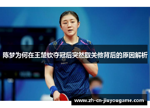 陈梦为何在王楚钦夺冠后突然取关他背后的原因解析