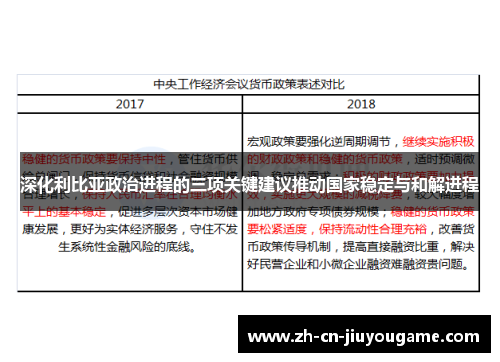 深化利比亚政治进程的三项关键建议推动国家稳定与和解进程